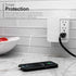 GE Pro Side-Access Swivel Surge Protector, 5-Outlet Extender with 2 USB Ports, Wall Tap Adapter