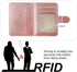 Bocasal 13 6.1 Inch Wallet Case for iPhone Compatible with MagSafe Magnetic RFID Blocking Detachable Premium PU Leather