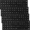 Xinjoduz 4 PCS Universal English Keyboard Letter Stickers, Black Background with White Lettering,