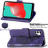 PU Leather Wallet Flip Phone Case with Wrist Strap, Card Slots Holder, Emboss Butterfly Flower Stand Case for Samsung