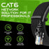 GearIT 20-Pack Cat6 Patch Cable, 1 Foot Snagless Flexible Ethernet Cable, Premium Series, Black