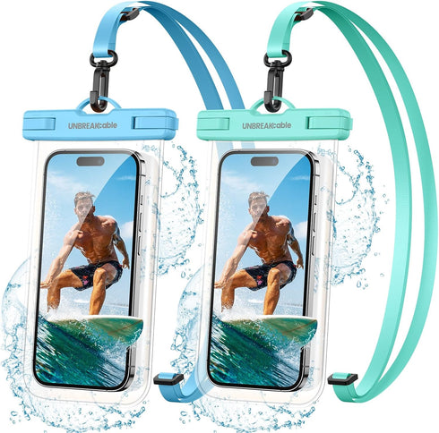UNBREAKcable Waterproof Phone Pouch, IPX8 Universal Dry Bag with Lanyard for iPhone 14 13 12 11 Pro Max