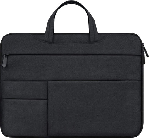 RAINYEAR 13 Inch Laptop Sleeve Case for MacBook 13.6 A2681 M2 M1, Briefcase with Hidden Handle - Black