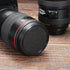 PATIKIL 43mm Lens Cap, 3 Pack Sides Pinch Snap Cover for Front Lens with Cloth