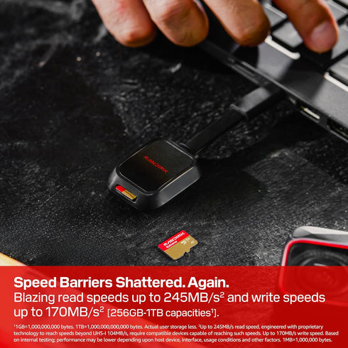 Sandisk 64GB 170MB/s 80MB/s 5.3K 4K SDSQXH9-064G-GZ6MA Extreme microSD UHS-I Card - Up to Read Speed and Write Speed