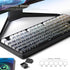 FunHub Set 133 60% 65% 75% 100% Shine Through PBT Keycaps - Black Double Shot Side Printed Backlit Keycaps Keys Cherry