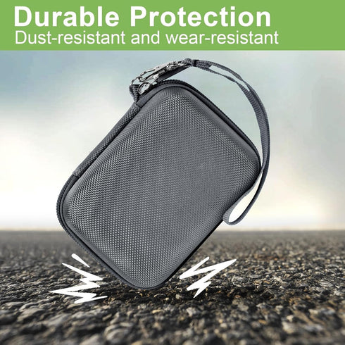 Digital Camera Case for VAHOIALD FHD 1080P, CAMKORY, KODAK PIXPRO FZ45-BK, Holder for SD Card - Grey (Box Only)