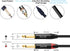 1/4" 1/4" inch 10Ft Devinal USB to Dual Stereo Audio Cable, USB-A to Dual Output Cord Connector, PC to Stereo Audio