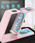 Wireless Charging Station - 3 in 1 Fast Desk Charger for iPhone 15/14/13/12/11 Pro Max/X/Xs Max, AirPods, iWatch (pink)