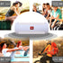 LTGEM Silicone Carrying Travel Case for JBL FLIP 5 Waterproof Portable Speaker with Extra Carabiner - White