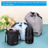 PATIKIL Soft Drawstring Lens Pouch Bag with Cotton Pad, 3.94" x 3.94" Thick Fleece Cloth for SLR Lens, Black
