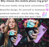Bling Glitter Phone Grip, Cat Cell Phone Ring Holder Stand Purple for Women Girls, Compatible with Smartphone, Tablet, E-Reader, Etc (PU) (Cat PU)