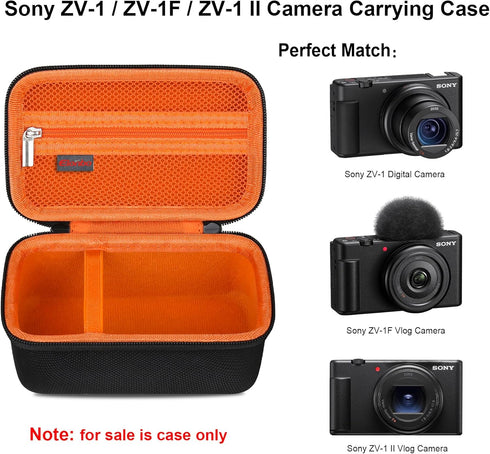 Elonbo Carrying Case for Sony ZV-1/ZV-1F/ZV-1 II Digital Camera, 4K Video Streaming Hard Travel Storage Bag,