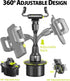 Bracketron TripGrip Universal Phone Holder for Car Cup Holder Mount, 360 Degree Rotation