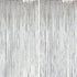 Dazzle Bright 2 Pack Backdrop Curtain, 3FT x 8FT Metallic Tinsel Foil Fringe Photo Booth Background for Party Decor,