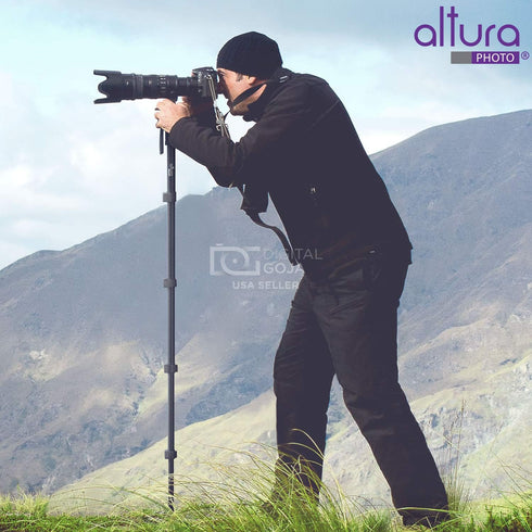 Altura Photo 62-Inch Camera Monopod, Heavy Duty for Canon, Nikon, & Sony Mirrorless & DSLR Cameras