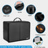 ENGPOW Photo Storage Box with 18 Inner 4" x 6" Photo Case, Fireproof Organizer Box with Lock, Collapsible Portable