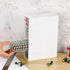 1 Pack 9V, 4-Drawer Common BTSKY White Acrylic Battery Storage Organizer for AA, AAA, C Batteries, Storage Box Battery