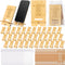 Novabright 36 Sets Employee Appreciation Gifts Bulk Bamboo Wooden Phone Stand for Desk
