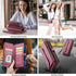 Strapurs 13 7-Card 13 6.1" Wallet Case Compatible with iPhone RFID Blocking Holder Soft PU Leather Magnetic Snap