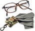 Carson Stuff-It Microfiber Lens Cloth Cleaning System - 6.25'' x 6.25'' for Eyeglasses, Cameras (Mossy Oak)
