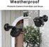 VOMA Blink Outdoor 3rd Gen Camera Housing - Weatherproof Protective Cover and 360 Degree Adjustable Mount (Black, 2