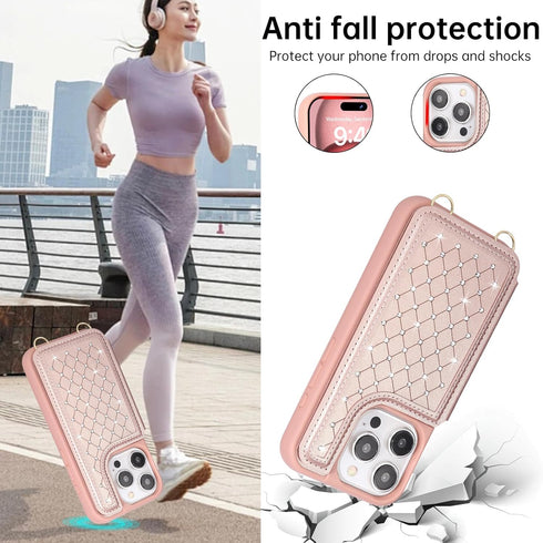 Jcxtrombulous 12/12 for iPhone Pro Wallet Case with Card Holder Slots and Strap, RFID Blocking Magnetic Flip Folio