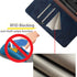 SUANPOT Leather Wallet Case for Samsung Galaxy A71 5G - RFID Card Holder, Shockproof Flip Folio, Blue