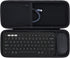 Hard Carry Case for Logitech Pebble Keys 2 Combo K380s K380 Wireless Keyboard + M350 Pebble Mouse (Black Case)