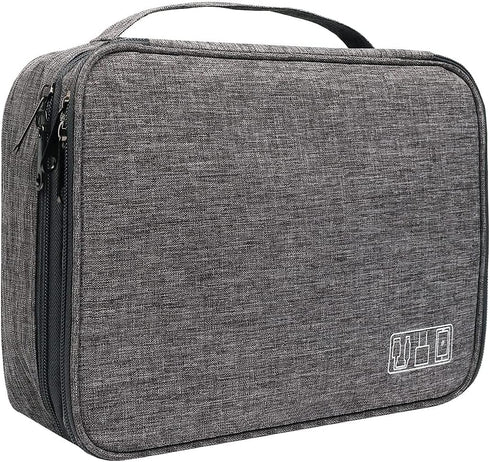 Electronics Organizer, Jelly Comb Waterproof Travel Cable Storage Bag for Charging Cable, Power Bank, iPad