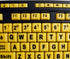 EasyTouch 132 Multimedia Desktop Keyboard, Black - Adesso AKB-132UY, Florescent Yellow