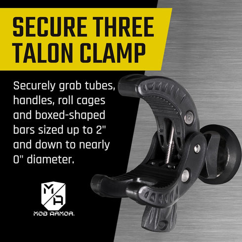 Mob Armor MobNetic Claw - 360° Rotation Bar Mount for Golf Carts, Strollers, Universal Car Magnetic Phone Mount