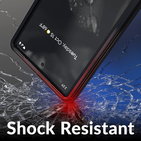 Crave Dual Guard for Google Pixel 7a Case, Shockproof Protection Dual Layer Case - Black