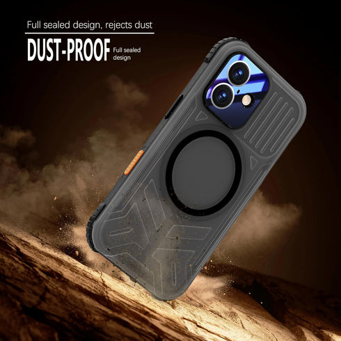 Mangix 17 IP68 17 for iPhone Case, Magnetic Compatible with Magsafe Built-in Screen Protector Full Body Heavy Duty