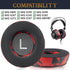 SOULWIT Earpads Replacement for AKG Pro Audio K845 K845BT K545 K540 K275 K267 K245 K182 K167 Headphones (90mm CG Red