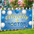 INNORU 6x4ft Officially a Doctor Backdrop Banner, Doctor Graduation Photography Backdrop Durable Fabric Congrats Grad