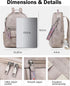 15.6 inch Backpack Backpack FADEON Leather Laptop Purse for Women, Designer Travel PU with Laptop Compartment for Work