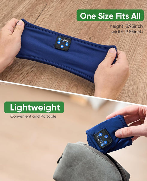 Sleeping Headphones, Sport Headband with Built-in Speakers, Perfect for Workout, Running, Yoga, Travel, Meditation