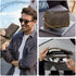 Portable Compact Travel Tech Kit, Electronic Organizer Zipper Bag, Handmade Top Grain Leather Pouch Fits Phone, USB