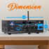 Pyle Home Audio Power Amplifier System - 2X40W Bluetooth Mini Dual Channel Mixer Receiver for Speakers