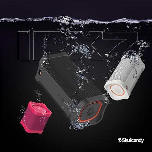 Skullcandy Terrain Mini Wireless Bluetooth Speaker, IPX7 Waterproof Portable with Dual Custom Passive Radiators, 14