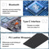 Wireless Bluetooth Keyboard, Portable Silent Light Up Rechargeable Mac Keyboard with 7 Colors Backlit for iPad iOS