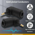 YARCHONN 90 3.5mm 4pcs Mini Toslink Adapter Digital Fiber Optical Audio Female to Degree Jack Mini Toslink Right Angle
