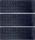 3 PCS Hebrew Keyboard Stickers for Laptop, Black Background with White Lettering for Computer Notebook Replacement