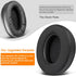 SOULWIT Replacement Earpads for HyperX Cloud 1/2/Pro/Core/Alpha/Alpha S/Flight/Stinger, Noise Isolation Foam, MF Black
