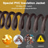 4 Gauge 4 AWG 35 Ft Black Power/Ground Wire Cable, Flexible Soft Touch Welding Battery Cable for Car Audio, Speaker,