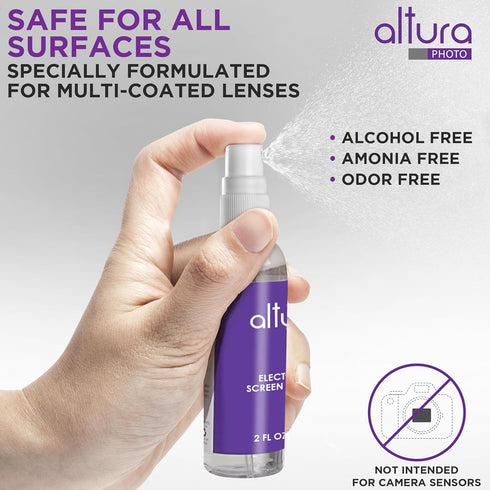 Altura Photo Professional Cleaning Kit for DSLR Cameras with 2oz Altura Photo Spray Lens and LCD Cleaner - Camera