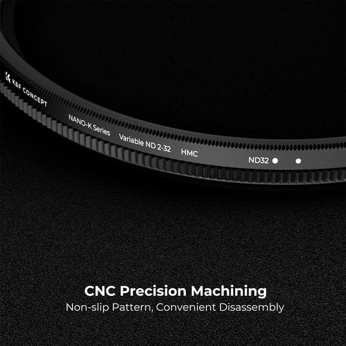 K&F Concept 72mm Variable ND2-32 Lens Filter (1-5 Stops), 18 Multi-Layer Coatings, No X Cross for Camera Lens (K-Series)