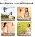 Briteroh 68", 3 360 Selfie Stick Tripod Extendable Selfie Pole with Removable Fill Light & Bluetooth Remote, Modes