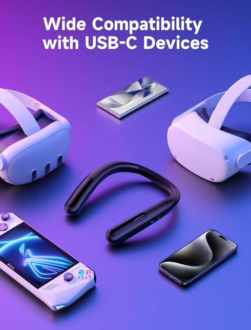 JSAUX Battery Pack for Meta Quest 2/3, 10000mAh PD Fast Charger, Extra 4-6 Hours Playtime, VR Power Accessories